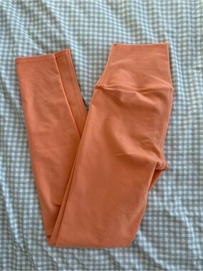 Alo Peach Orange Airbrush Leggings